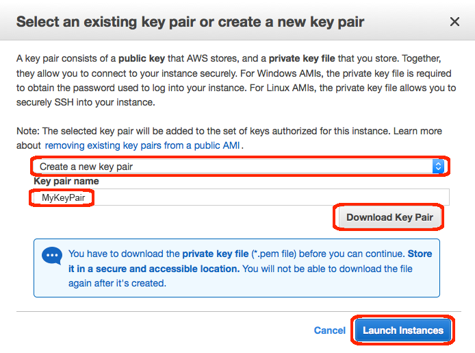 amazon aws key pair